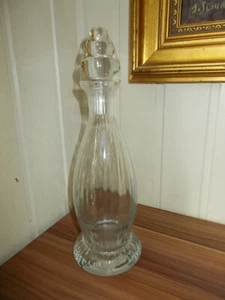 Carafe  longue à décanter en cristal  soufflé bouche 34cm c1 - Picture 1 of 4