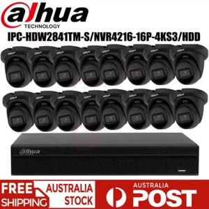 Dahua 8MP CCTV System kit Starlight 4K IP Security Camera MIC 16CH 16POE NVR WDR - Picture 1 of 23