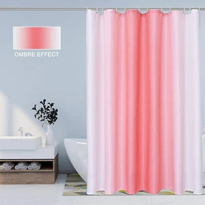 Bermino Ombre Fabric Shower Curtain in Blush Size 72" x 72" ~ NEW - Picture 1 of 8