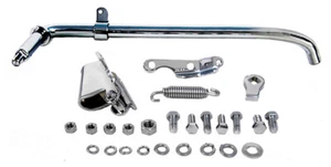 Chrome "Jiffy" KICK STAND Complete for 1938 - 1964 Harley Big Twin Models 1936 - Picture 1 of 2