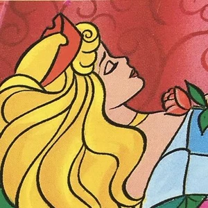 Vintage DISNEY Brooke Bond Card SLEEPING BEAUTY BRIAR ROSE PRINCESS AURORA 1989 - Picture 1 of 3