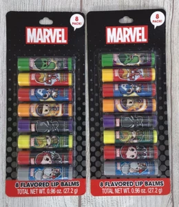 MARVEL Flavored Lip Balm 8-ct. Blister Pack NEW SEALED LOT OF 2 - Picture 1 of 2