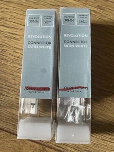John Lewis 2x Revolution Multifunktions-Pole-Systemverbinder 30 mm satinweiß - Bild 1 von 7