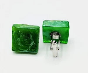 Keens Jade Green Handmade Cufflinks - Picture 1 of 1