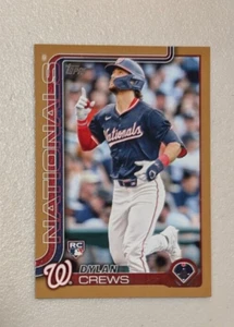 2025 Topps Series 1 Dylan Crews Gold Border Parallel /2025 Washington Nationals - Picture 1 of 2