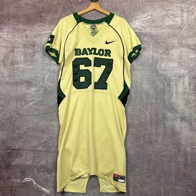 Camiseta deportiva para hombre Baylor Bears dorada XL edición del jugador usada en juegos Nike Jersey 3223 Foto 1 de 4