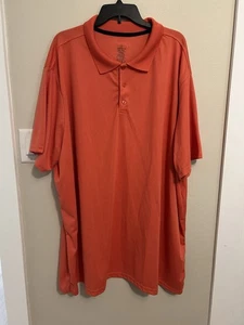 Polo Real Essentials Para Hombres 5XLT Naranja Manga Corta, Alto - Imagen 1 de 4