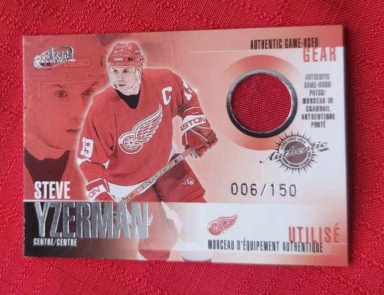 Steve Yzerman Ice Hockey Sports Trading Card Singles 2003-04 Steve Yzerman Ice Hockey Sports Trading Card Singles 2003-04