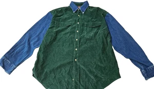 Authentic Mountain Outfittens Green Button Down Long Sleeves Men's Shirt Size M - Picture 1 of 8