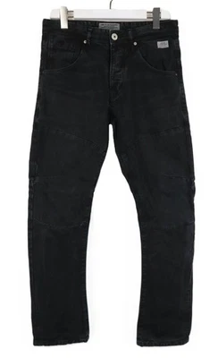 Jack&Jones Stan / Anti Fit Vaqueros Hombres W30/L30 Negro Vaqueros Botón Fly - Imagen 1 de 4