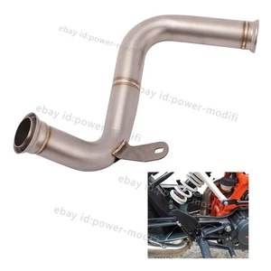Exhaust Tips Mid Link Pipe Slip On Modified For RC390 Duke 390 250 125 2017-2020 - Foto 1 di 8