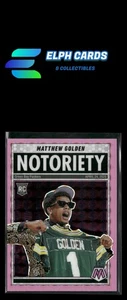 2025 Panini Mosaic #21 Matthew Golden Notoriety Mosaic Pink Fluorescent - Bild 1 von 2