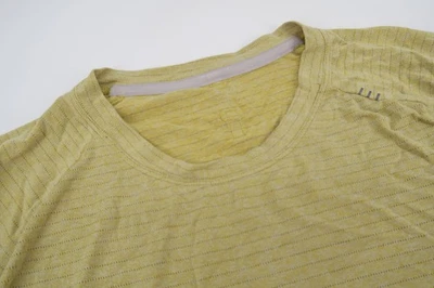 Camisa de Entrenamiento Lululemon Drysense Para Hombres XL Nido de Abeja Rayas Manga Corta Foto 1 de 4