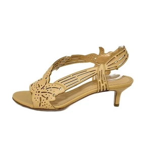 Auténticas sandalias para mujer Sergio Rossi - de cuero beige - Imagen 1 de 6