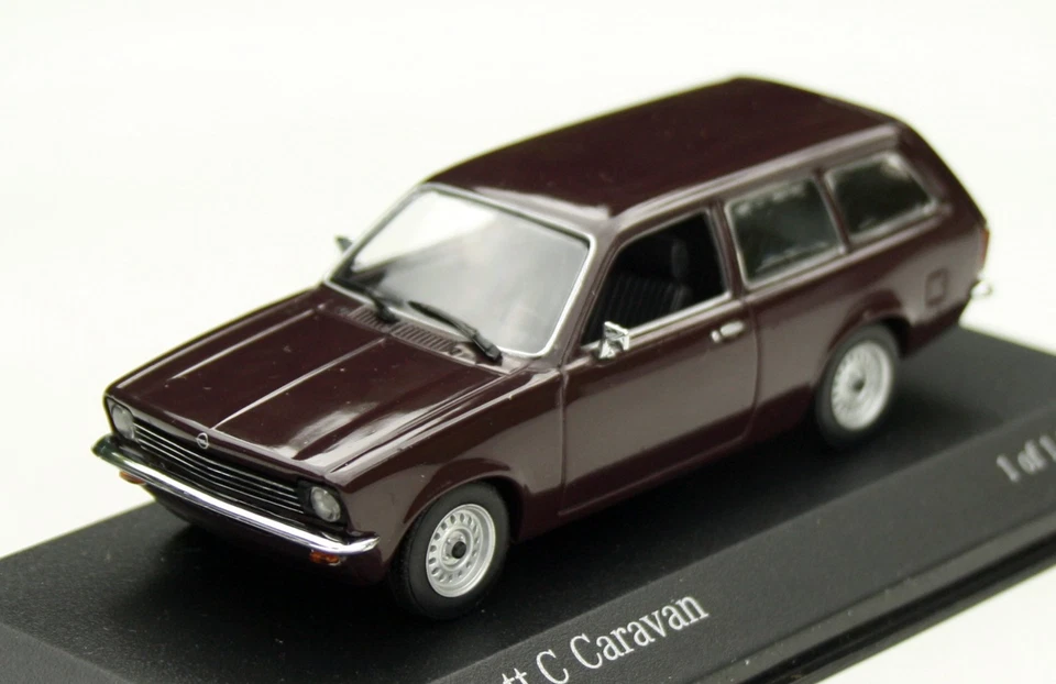 Opel Kadett C Caravan Anno 1973-1977, Borgogna, Minichamps In M. 1:43, OVP - Immagine 1 di 4