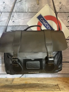 Dr Martens Cotton / canvas/ leather Large Satchel Messenger Laptop Bag 15” - Picture 1 of 11
