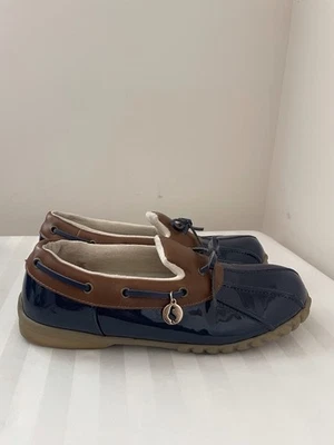 Botas deportivas para mujer 8,5 M Patty botas bajas pato azul impermeables imitación cuero Foto 1 de 4