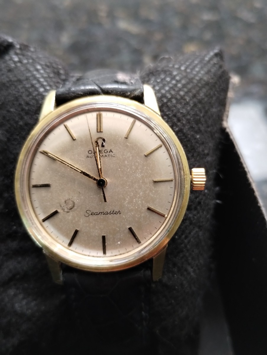 【アンティーク】OMEGA Seamaster Gold Vintage Omega Seamaster De Ville Automatic Solid Gold