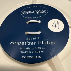 White cliffs classic serveware for appetizer plates porcelain - Picture 1 of 5