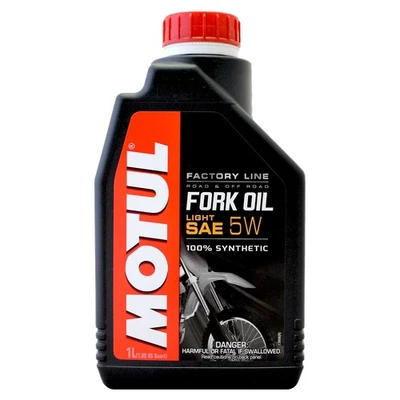 Motul Fork Oil Factory Line 5w Light Motorcycle Racing Suspension Fluid 1 Litre - Image 1 of 4