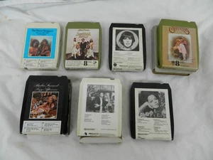 7 x Vintage 8-Track Cassettes EASY LISTENING / Love Songs.Un-Tested.Lot No.2 - Picture 1 of 5