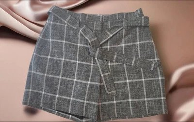 Шорты подпоясанные женские White House Black Market 5 дюймов Luxe в клетку высокая талия размер 8 - Изображение 1 из 4