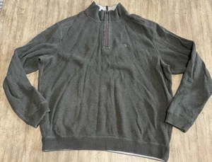 Tommy Bahama Disney 1/4 Zip Pullover Herren Medium Langarm Mickey Mouse Grün - Bild 1 von 8