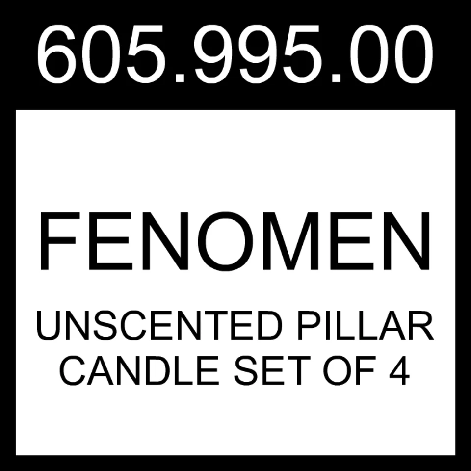 Juego de 4 velas de pilar sin perfume rojas IKEA FENOMEN 605.995.00 Foto 1 de 1
