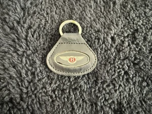 Bentley Turbo R Continental 1980-95 Black Leather Dealer Keyring Keychain OEM - Bild 1 von 4