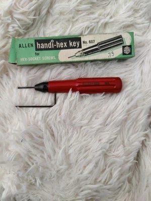 Vintage Allen Handi-Hex Key No. 607 – .050 Hex Size – Original Box – Made in USA - Image 1 of 4