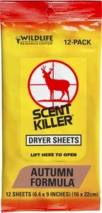 Wildlife Research 580 Scent Killer Autumn Formula Dryer Sheets, 12 - Picture 1 of 8