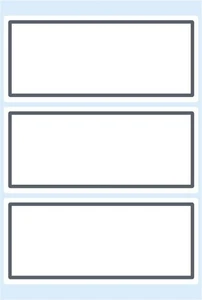 5711 Schuletiketten neutral grauer Rand 82x36 mm - Bild 1 von 2