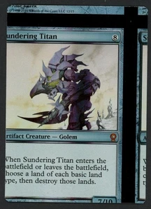 ***FOIL Sundering Titan NFC Miscut*** MTG From the Vault Relics Magic Kid Icarus - Picture 1 of 2