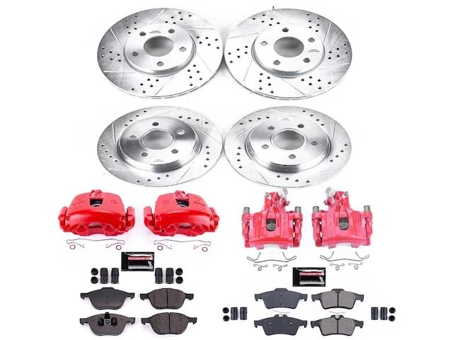 Front and Rear Brake Pad and Rotor Kit For 14-18 Ford Focus SE Electric JN99Y5 Foto 1 de 1