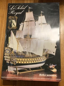 NEW OPEN BOX 1980’s Heller Humbrol 1/100 Le Soleil Royal Model Sailing Ship Kit - Picture 1 of 20