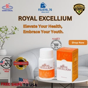 1 bottle Gano Excellium Royal Jelly & Ganoderma lucidum Mycelium 60 capsules - Picture 1 of 6