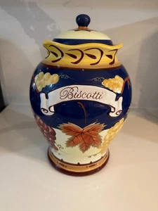 Vintage Hand Painted Nonni’s Biscotti Cookie Jar - Bild 1 von 9