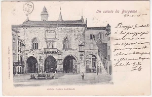 BERGAMO - ANTICA PIAZZA GARIBALDI - VIAGG. 1900 -4197- - Picture 1 of 1