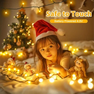 Weihnachts Lichterkette Batteriebetrieben Deko LED Lichter 200 LED Lichter - Bild 1 von 11
