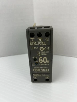 Idec PS5R-VD24 Power Supply 100-240VAC 1.3-0.8A 60W 50/60Hz - Missing Case - Image 1 of 4