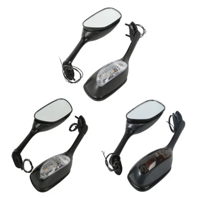 Rear View Side Mirrors Turn Signals Fit For Suzuki GSXR600 GSXR750 2006-2025 23 - Image 1 of 4