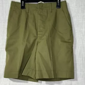Pantaloncini uniformi verde oliva BSA taglia 30 vita con chiusura gancio e barra nascosta CR-296 - Foto 1 di 9