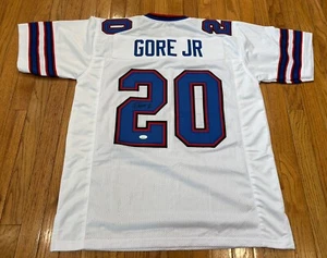 Frank Gore Jr Buffalo Bills Mafia NFL Football Jersey XL Autographed White JSA - Picture 1 of 10
