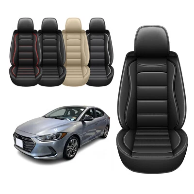 Car Front Row 2 Seat Covers Cushion Faux Leather For Hyundai Elantra 2000-2024 Foto 1 de 2