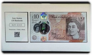 UK - 2017- £10 - Jane Austen - Uncirculated - CA09 010843 - Picture 1 of 2