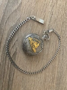 Train Pocket Watch Unisex Adult Two Toned Milan - Picture 1 of 4