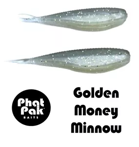 Zoom Tiny Fluke Style Soft Jerkbait 2.5" 30ct LiveScope FFS señuelo de pesca de lubina - Imagen 1 de 29