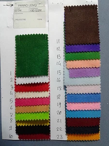 PANNO LENCI PANNOLENCI TESSUTO 1m x 1,9m TINTA UNITA Scegli il Colore in Tabella - Foto 1 di 42