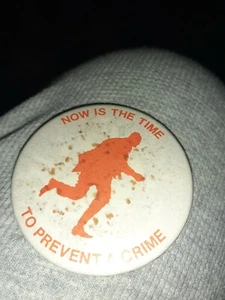 Prevent Crime Vintage Badge - Foto 1 di 2
