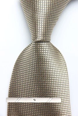 New Classic Checks Plaids JACQUARD WOVEN 100% Silk Men's Necktie Tie - Image 1 of 4